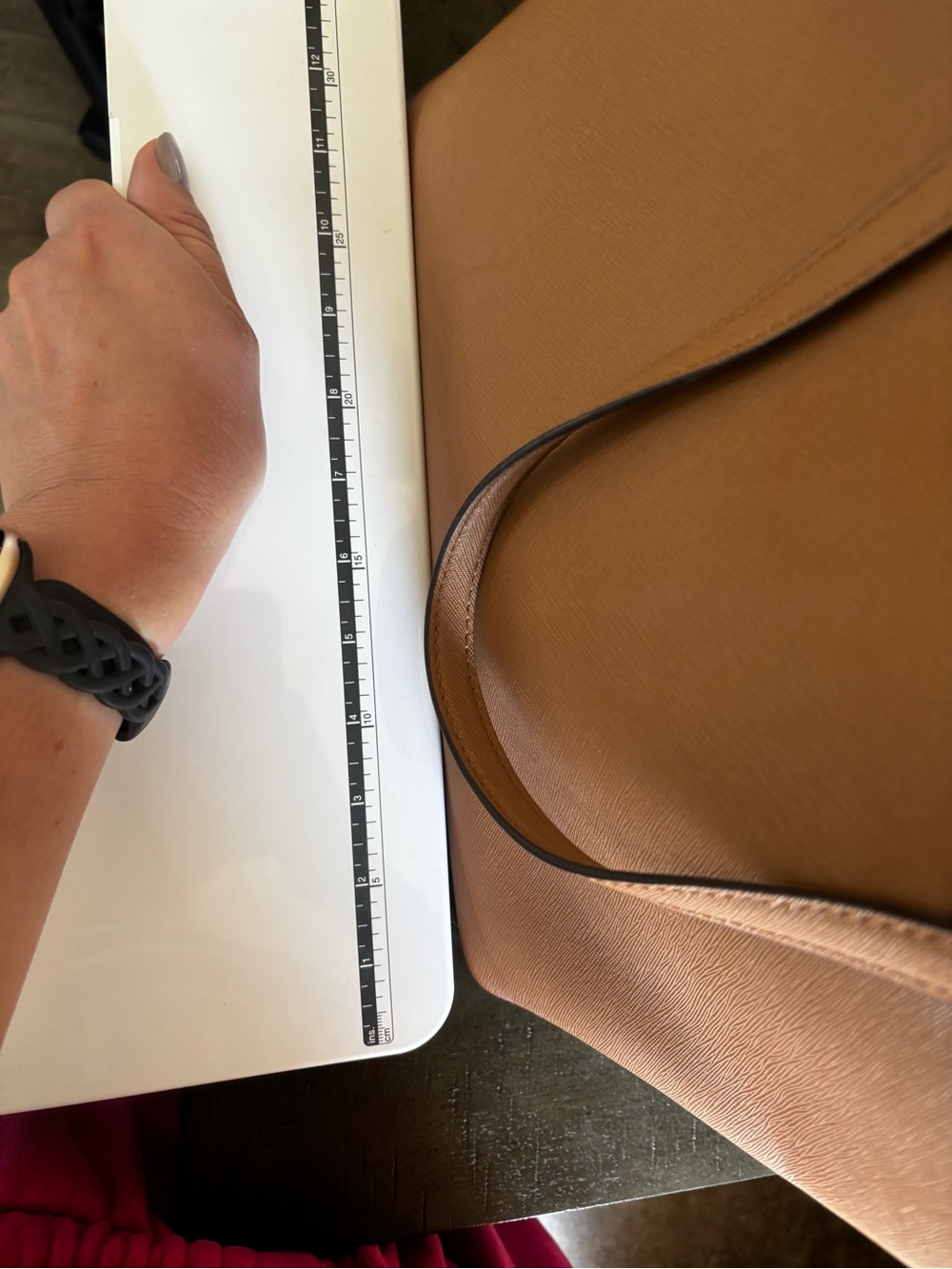 Michael Kors Tan Leather Tote Bag - Picture 11 of 13